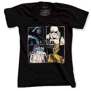 Disney Store Star Wars Women black t shirt size small
